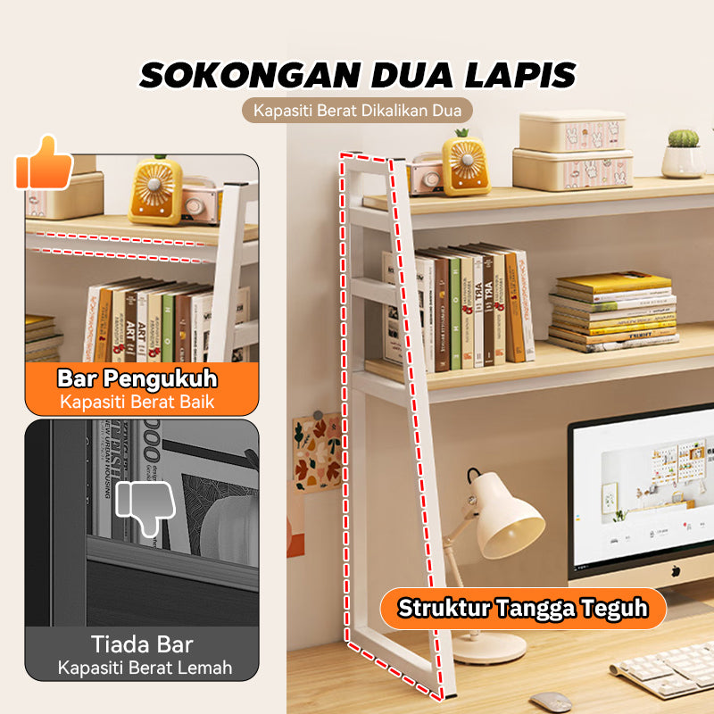 Mok 95*32*90cm Multi Layer Square Shelves Trapezoidal Rak Penyimpanan Terbuka Kapasiti High Loading High