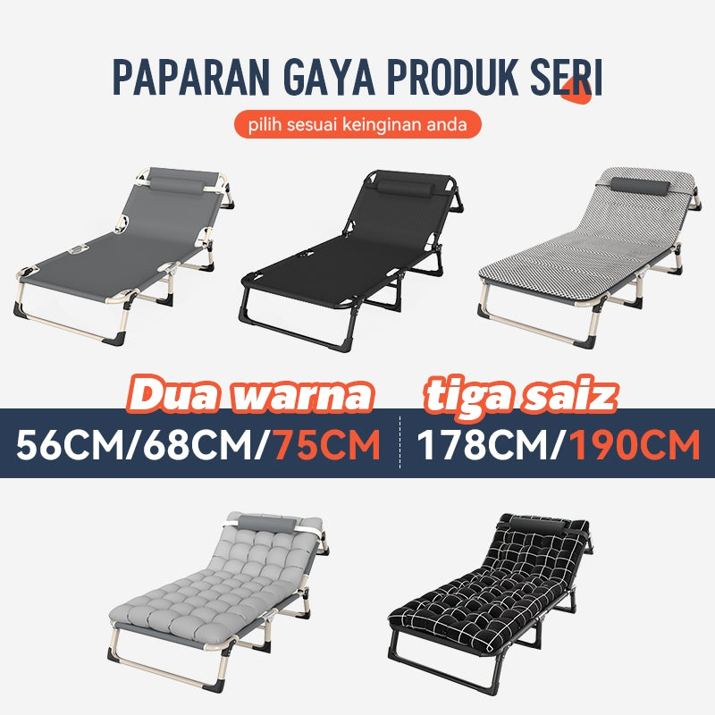 Mok Lebar 75cm Katil Lipat Premium Berat Kuat Unit Dewasa Dan Kanak-Kanak Dua Saiz Mudah Dilipat Dengan Penyimbanan Mudah Alih Sesuai Unk Rumah Dan Luar
