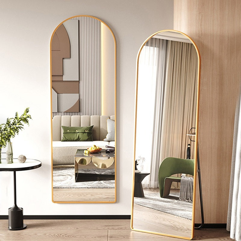 Cermin badan mok cermin 160/170cm dengan cermin pendirian dinding dari lantai ke siling cermin badan penuh logam sempadan cermin badan penuh dengan stand body mirror letupan-bukti HD