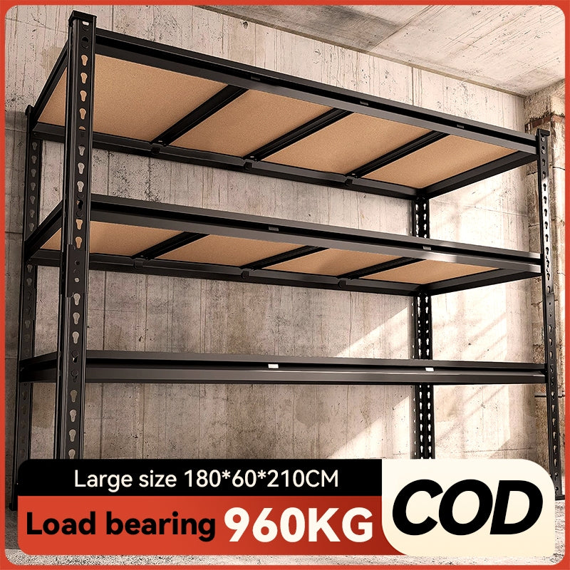 【Menyampaikan dalam masa 24 jam】 Mok 180*60*180cm boleh membawa rak 960kg rak 5 lapisan rak rak penganjur stante rak