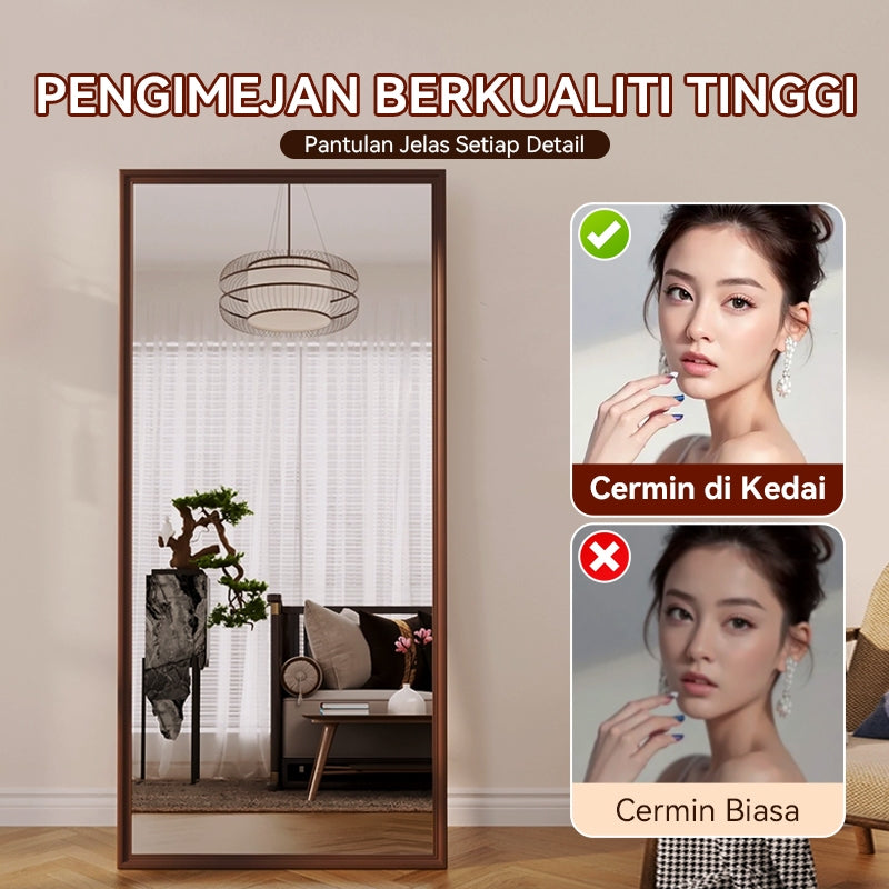 MOK 170*70cm cermin lantai badan penuh dengan cermin letupan berdiri fotografi HD besar