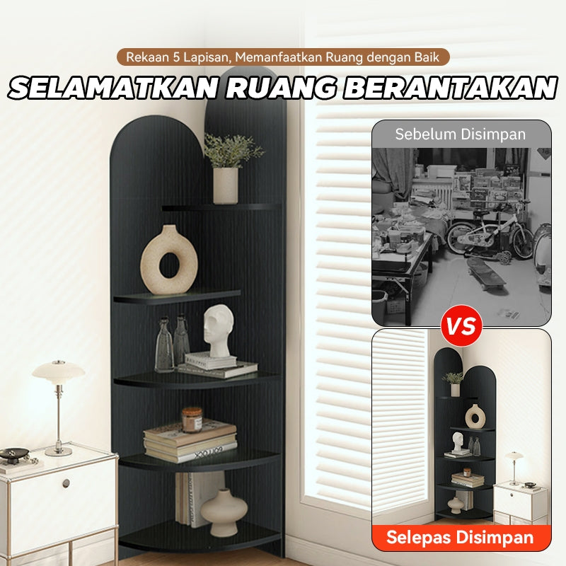 MOK 170cm Multi-Layer Shelves Wall-Mounted Jenis Plat Tebal Tebal Meningkatkan Jarak Kuat dan Stabil