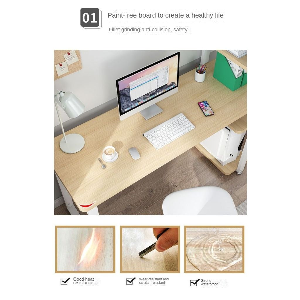 【Multi Layer/Stable】 Mok 90*55*115cm Office/Meja Komputer melebar Desktop Bold Table Legs Pemasangan Mudah